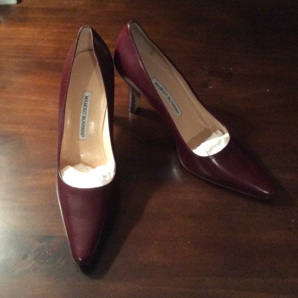 COPY - Burgundy Manolo Blahnik heels